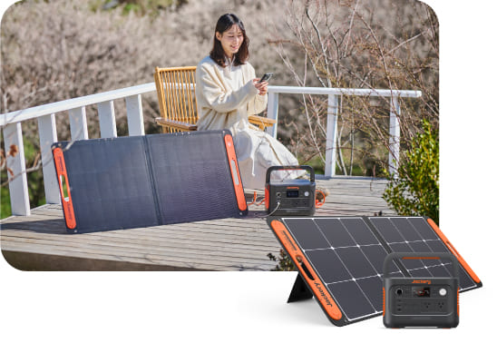 家庭用ソーラーパネル蓄電池：Jackery Solar Generator 600 Plusポータブル電源セット