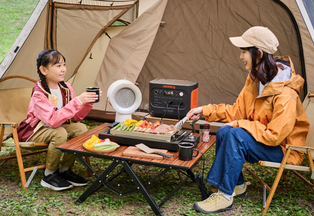 キャンプにおすすめのポータブル電源ソーラーパネル：Jackery Solar Generator 1000 New 100W ポータブル電源 ソーラーパネル