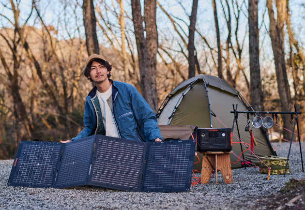 キャンプにおすすめのポータブル電源ソーラーパネルセット：Jackery Solar Generator 600 Plus 100 Mini ポータブル電源 ソーラーパネル セット