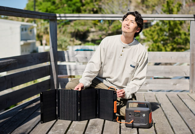 キャンプにおすすめのポータブル電源ソーラーパネルセット：Jackery Solar Generator 240 New 40 Mini ポータブル電源 ソーラーパネル