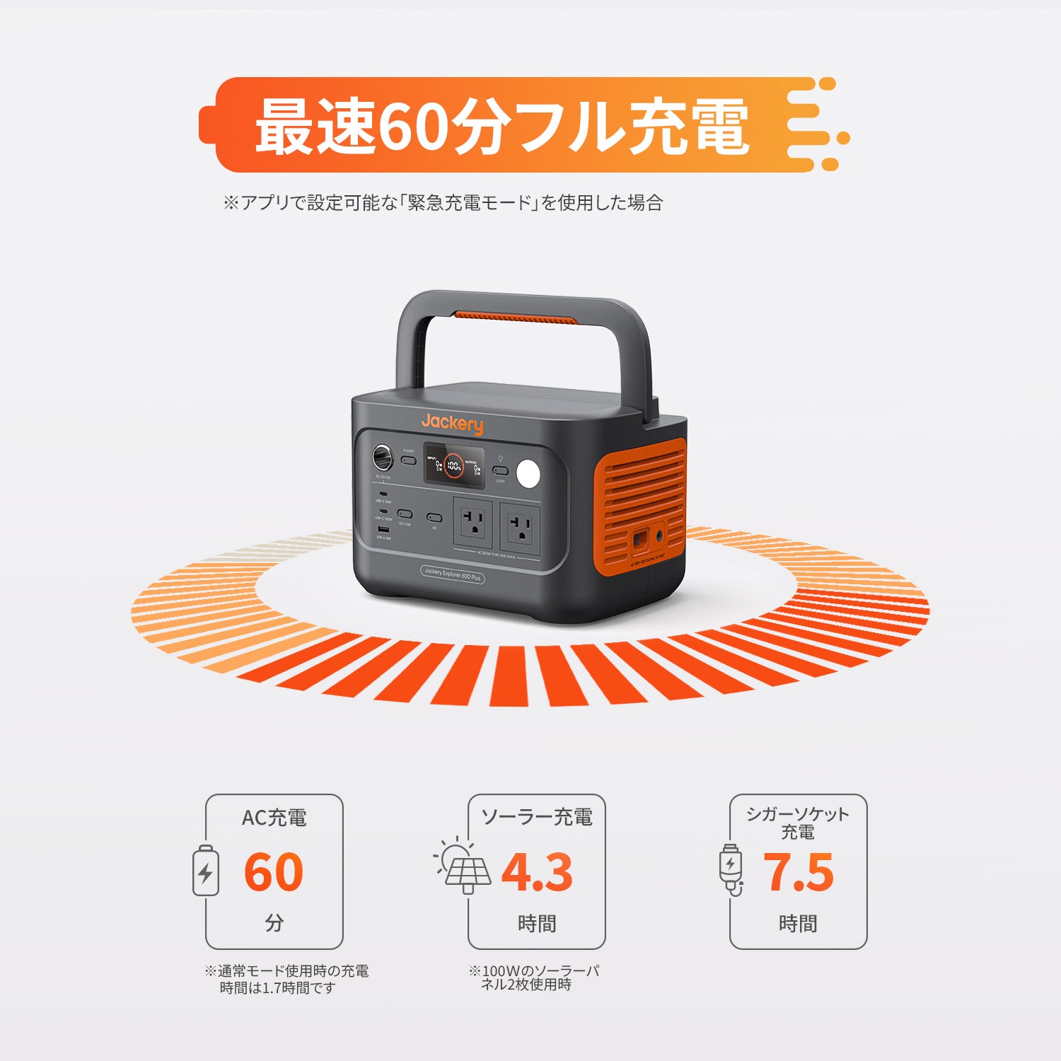 Jackery ポータブル電源 600 Plus