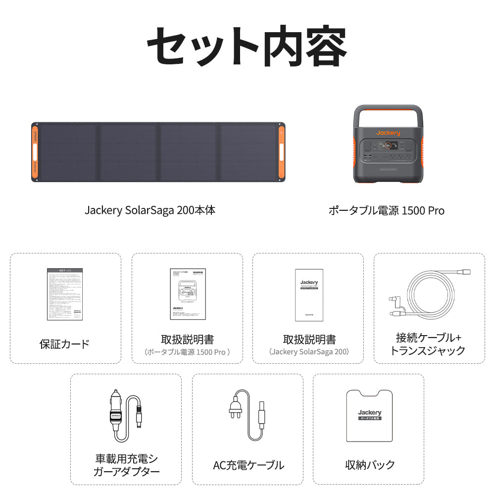 Jackery Solar Generator 1500 Pro ポータブル電源 ソーラーパネル