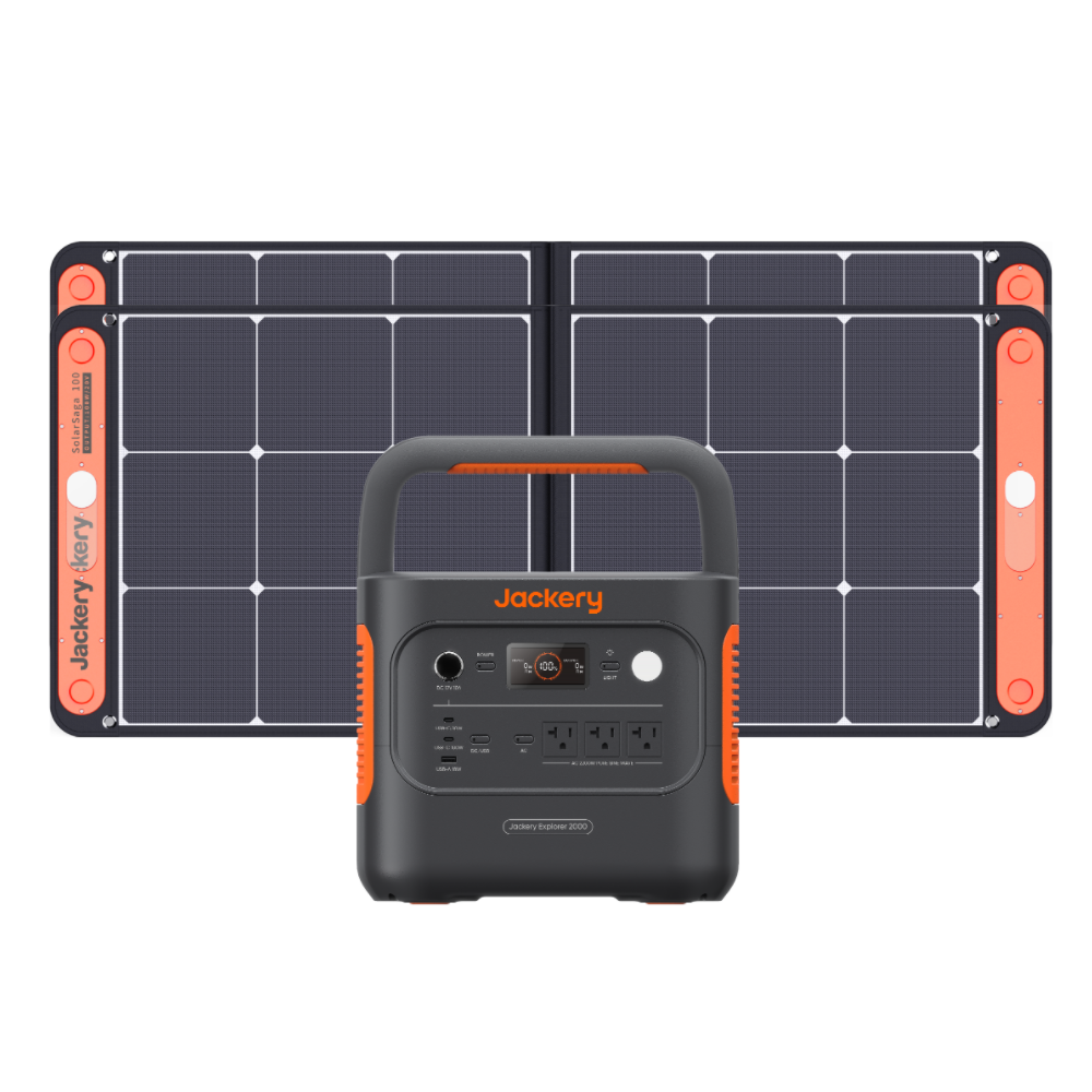 Jackery Solar Generator 2000 New 100W*2枚 ポータブル電源 ソーラーパネル