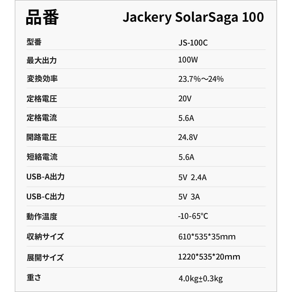 Jackery ソーラーパネル 100W – Jackery Japan