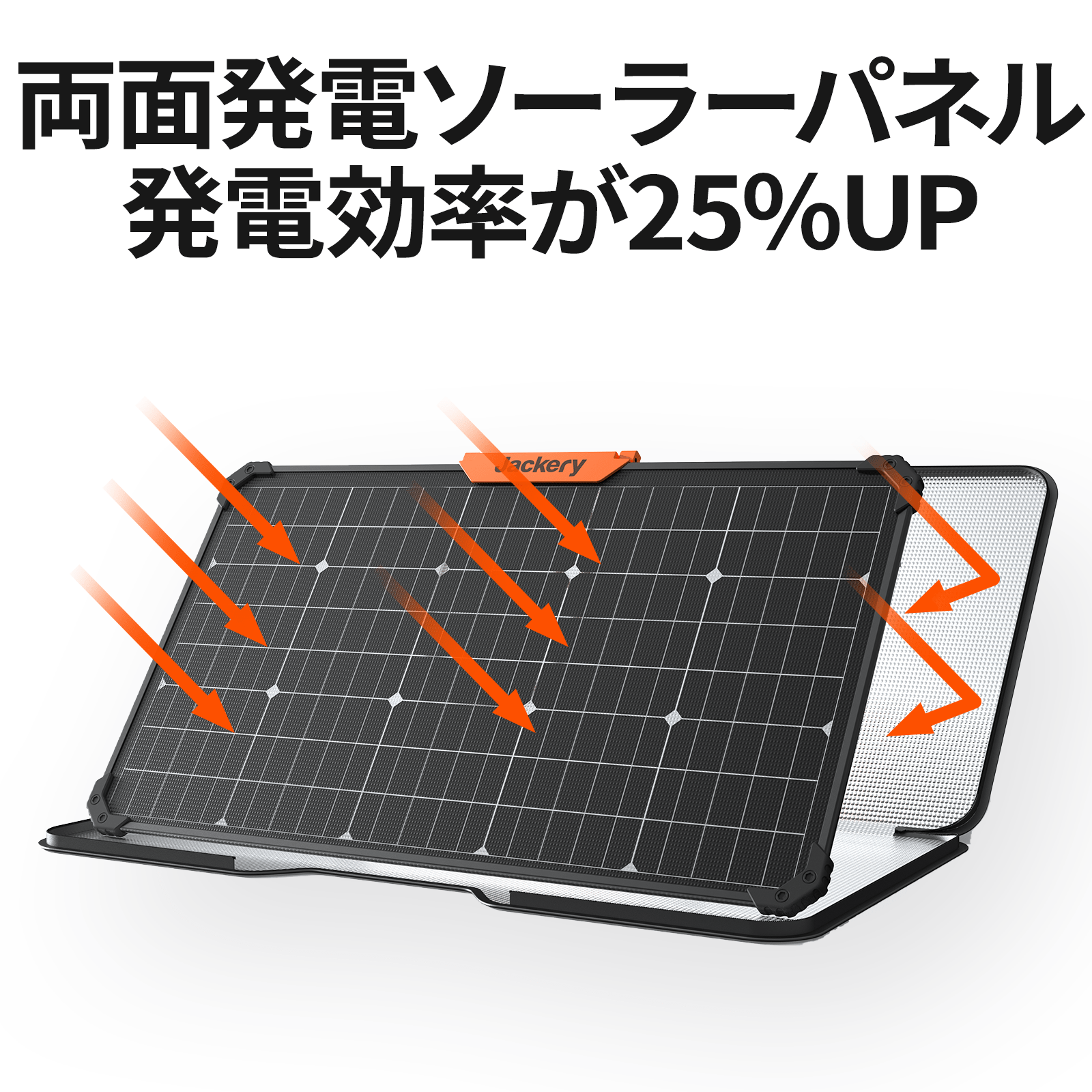 Jackery SolarSaga 80Wソーラーパネル｜両面発電・世界初認定の