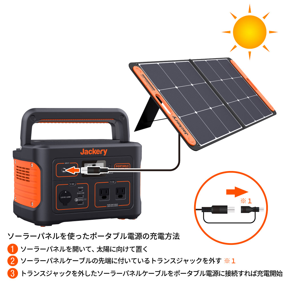 Jackery Solar Generator 708ポータブル電源ソーラーパネル セット ...